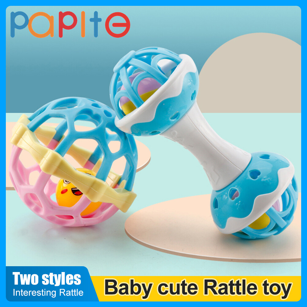 Papite lúc lắc đồ chơi cho trẻ sơ sinh trẻ mới biết đi cao su mềm lúc lắc gặm nướu bóng Maracas giáo dục trẻ nhỏ đồ chơi âm nhạc món quà sinh nhật trẻ em
