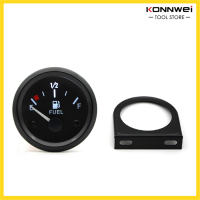 เกจวัดระดับน้ำมันเชื้อเพลิง2 52มม.มิเตอร์วัดถังน้ำมันรถยนต์ตัวชี้12V พร้อมขอบไฟ LED แบ็คไลท์