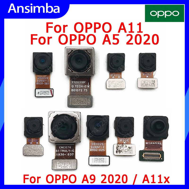 Ansimba máy ảnh trước sau chính hãng cho Oppo A5 2020/A9 2020 phía sau phía trước Selfie phải đối mặt với mô-đun máy ảnh Flex thay thế phụ tùng cho phía sau OPPO A11/a11x máy ảnh với các công cụ