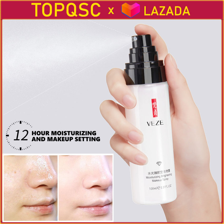Xịt trang điểm xịt cố định lớp nền giữ ẩm lâu trôi xịt trang điểm xịt hoàn thiện mờ mỹ phẩm cho da 100ml