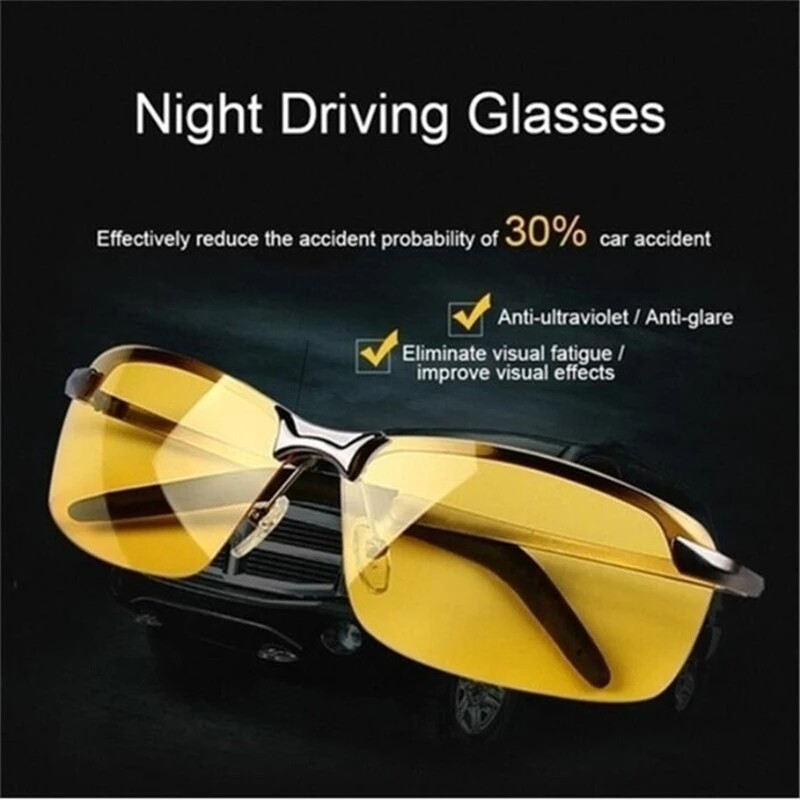 Day Night Vision Sunglasses Men Outdoor Sport Photochromic Driving Glasses  Ultralight Driver Mirror Goggles Women Eyewear - Main Image