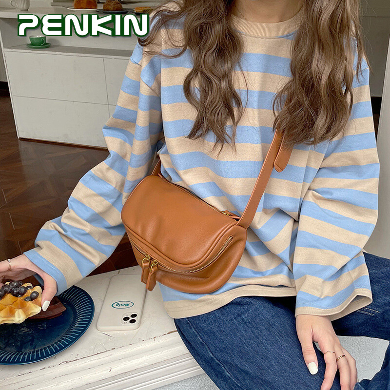 Túi gối thiết kế họa tiết penkin túi đeo chéo, túi đeo vai nữ