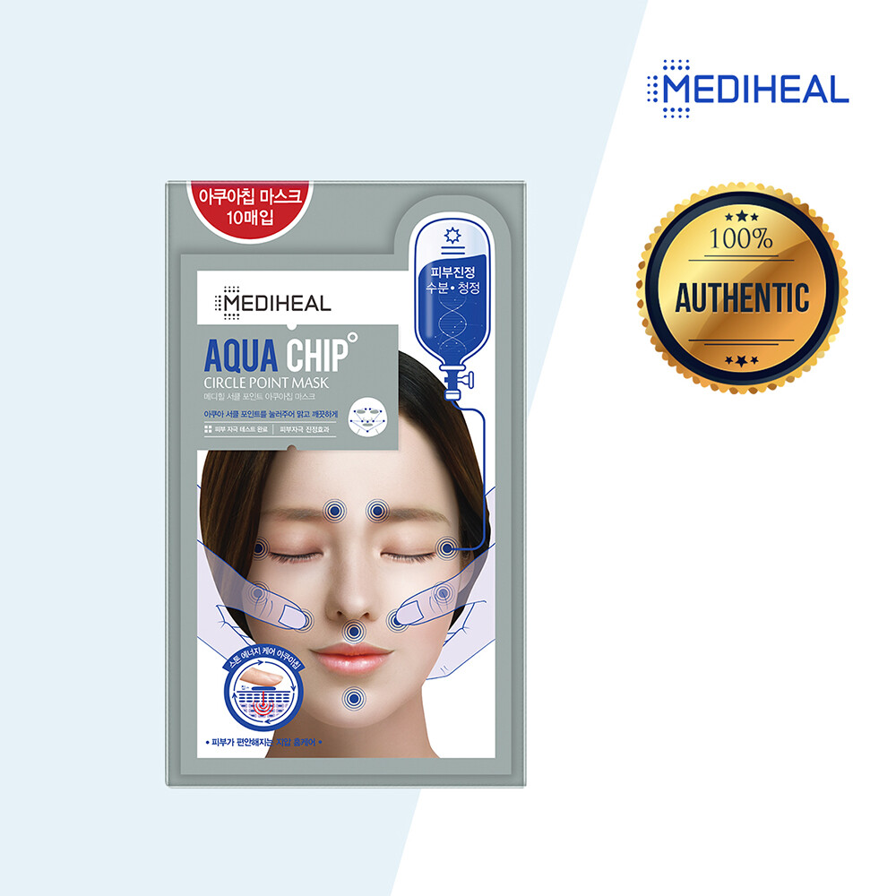 Gambar [MEDIHEAL]CIRCLE POINT AQUACHIP FACIAL MASK 25ml*10ea