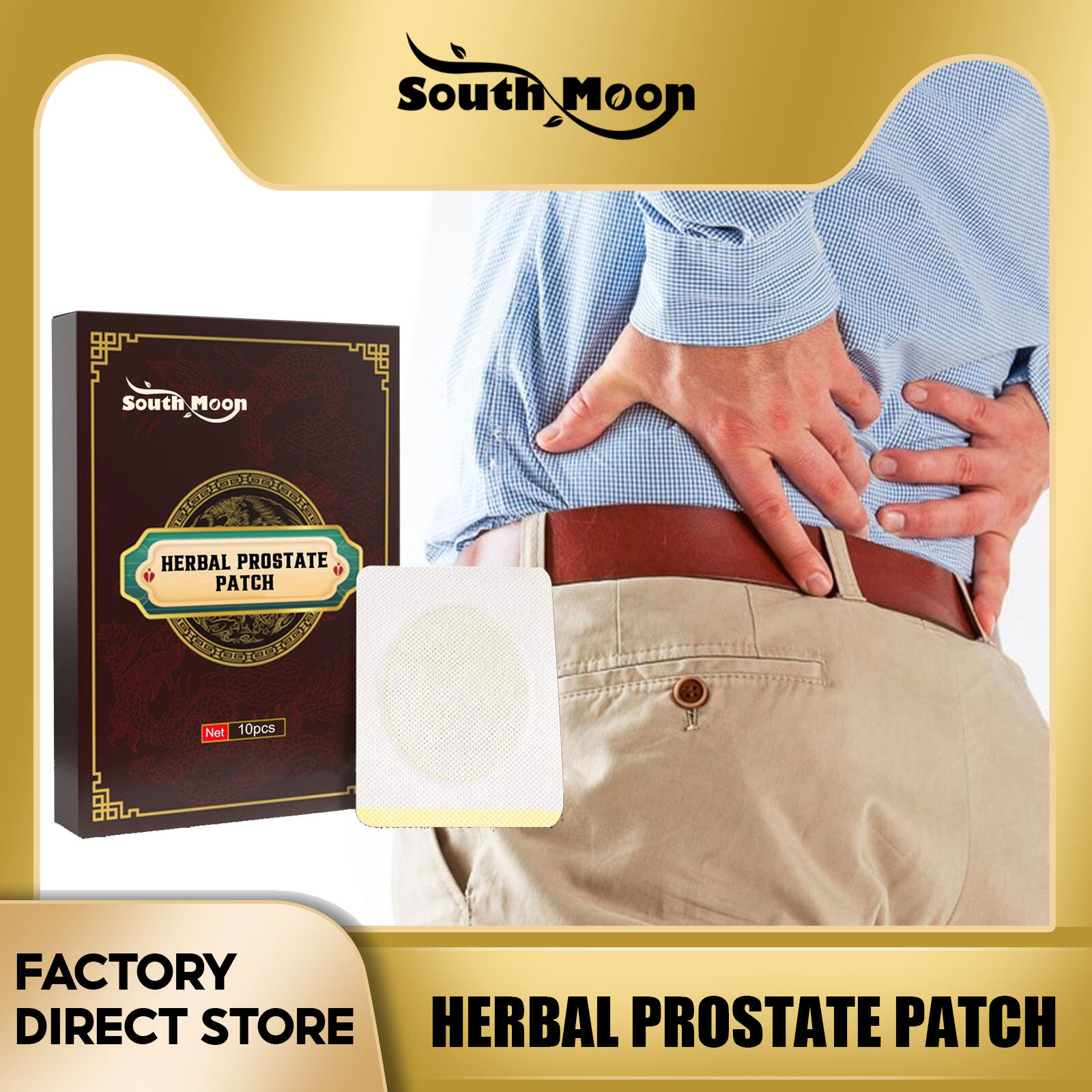 South Moon Prostatitis Prostate Treatment Patches Man Prostatic Navel