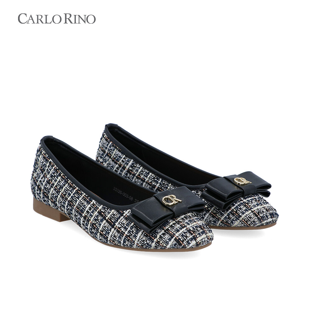 Carlo Rino Marietta Tweed Ballerinas
