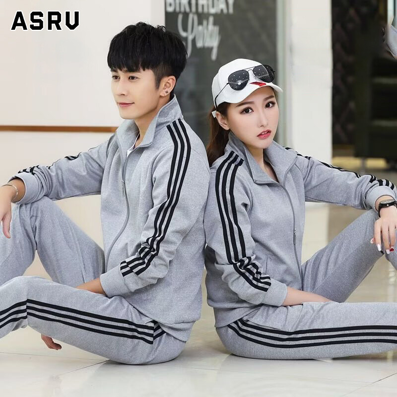  ASRV áo khoác nam mới ra áo khoác gió áo ấm Áo khoác nam mỏng lacle Zip ba sọc áo khoác trắng đen màu đỏ xám Áo khoác nữ Mỏng mảnh dẻ Áo Khoác Đôi 
