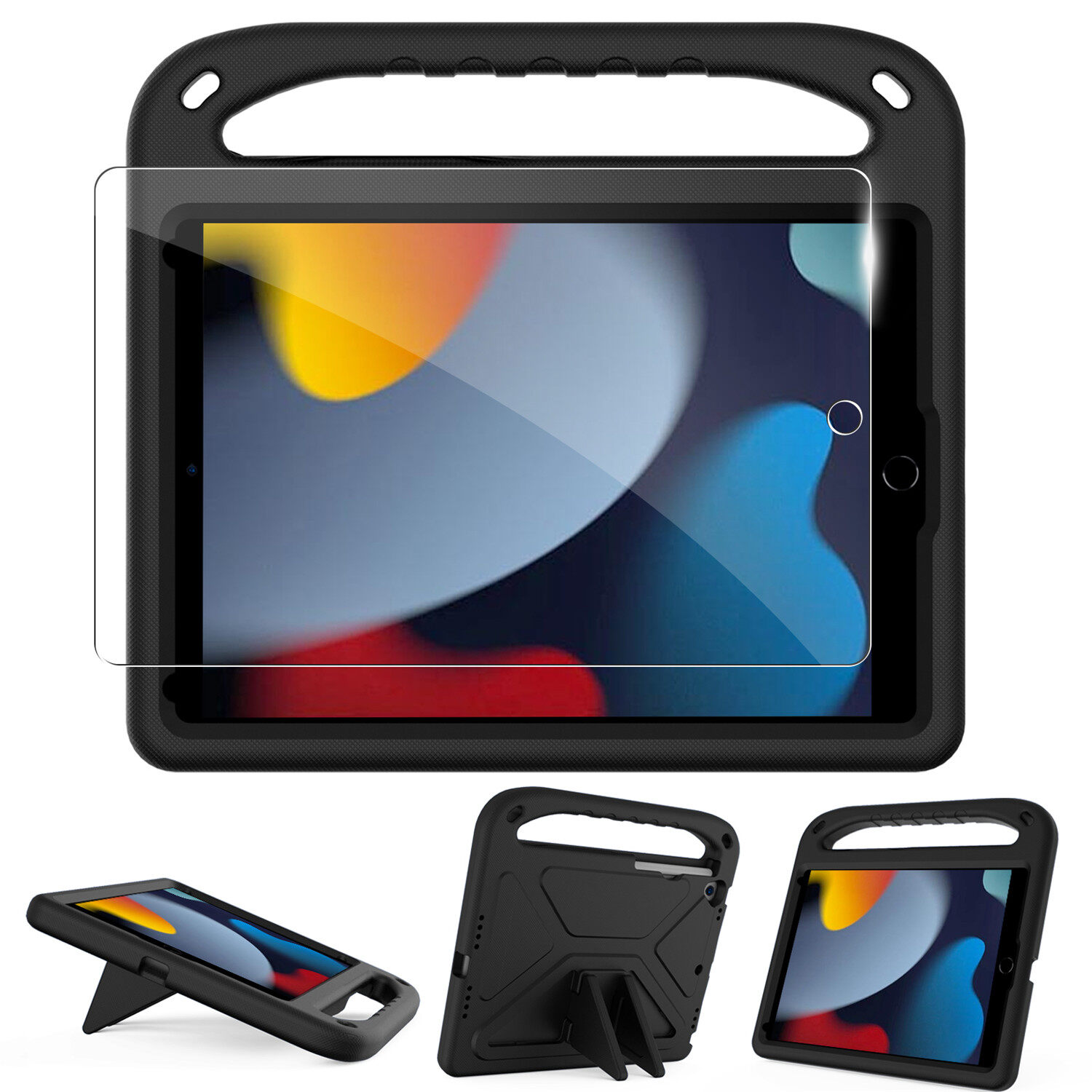 Homiigo ốp cho ipad thế hệ thứ 7/ipad thế hệ thứ 8/ipad thế hệ thứ 9 ốp chống sốc cho máy tính bảng ipad 10.2 inch với 1 chiếc bảo vệ màn hình ipad thế hệ thứ 9 2021