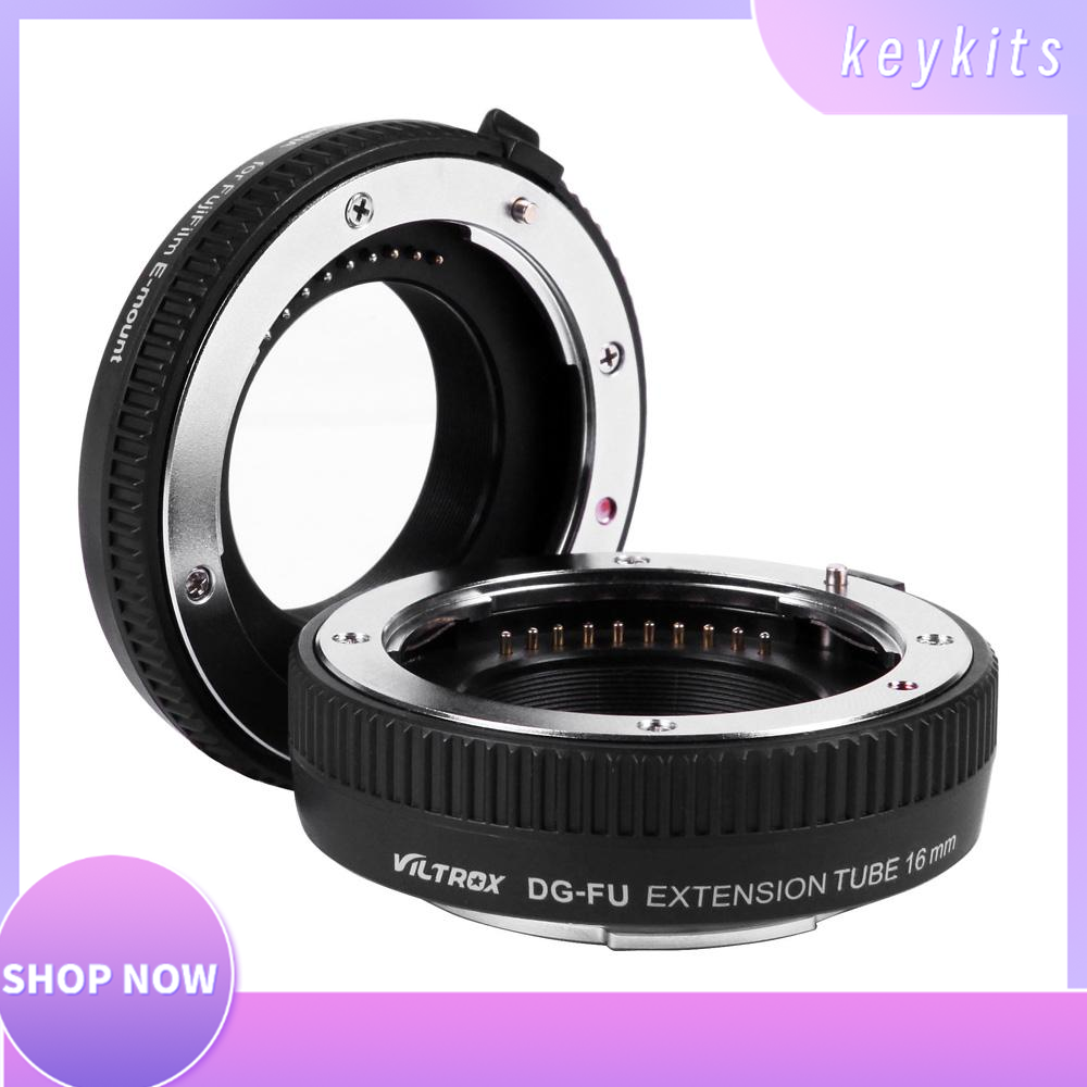 Viltrox DG-FU Auto Focus AF Extension Tube Ring 10mm 16mm Set Metal Mount for Fujifilm X Mount Macro Lens