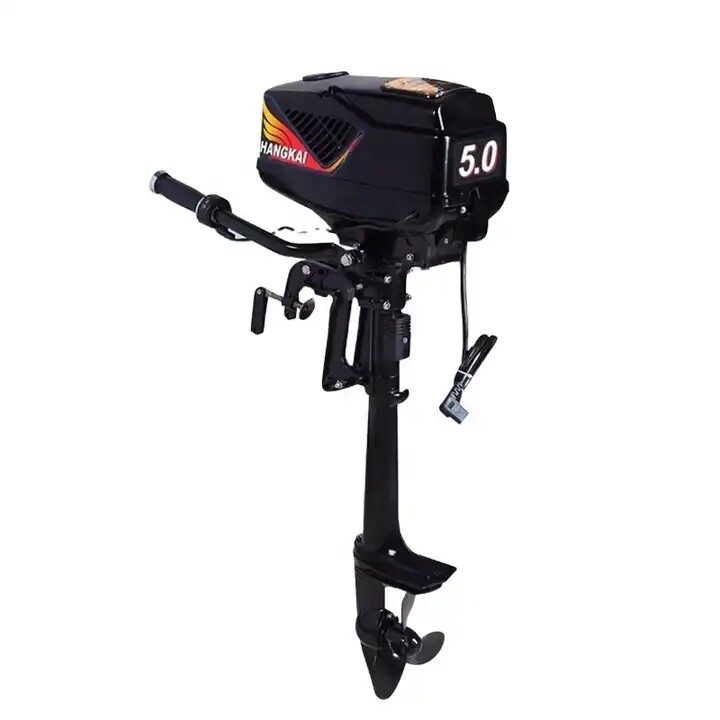 Hangkai boat engine 5.0 hp brushless electric boat outboard motor with 48V 1200W output fishing boat engine ราคา 14,902 บาท*ส่งฟรี