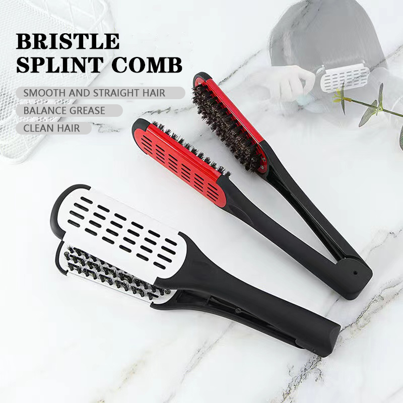 Lược chải tóc loại v lược duỗi tóc gấp gọn có thể giặt được dụng cụ tạo kiểu tóc cầm tay phụ kiện cho thợ cắt tóc