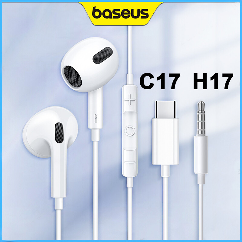 Baseus tai nghe c17 type-c tai nghe nhét tai tai nghe có dây có mic cho điện thoại thông minh