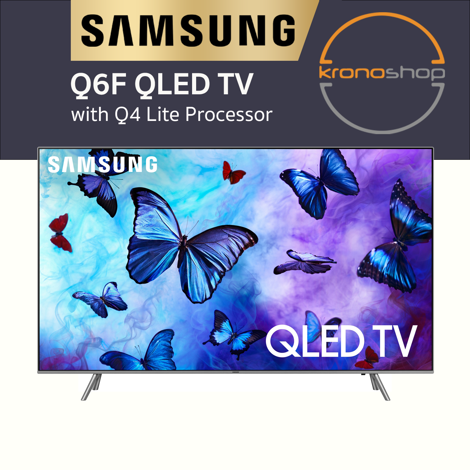 Samsung Q6F QLED 4K Smart TV | 55” 65” 75” 85” | Q4 Lite Processor &amp; Quantum Dot 100% Color Volume | QA55Q6FAAKXXM QA65Q6FAAKXXM QA75Q6FAAKXXM QA85Q6FAAKXXM