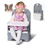 Foldable Travel Booster Seat with Tray for Babies