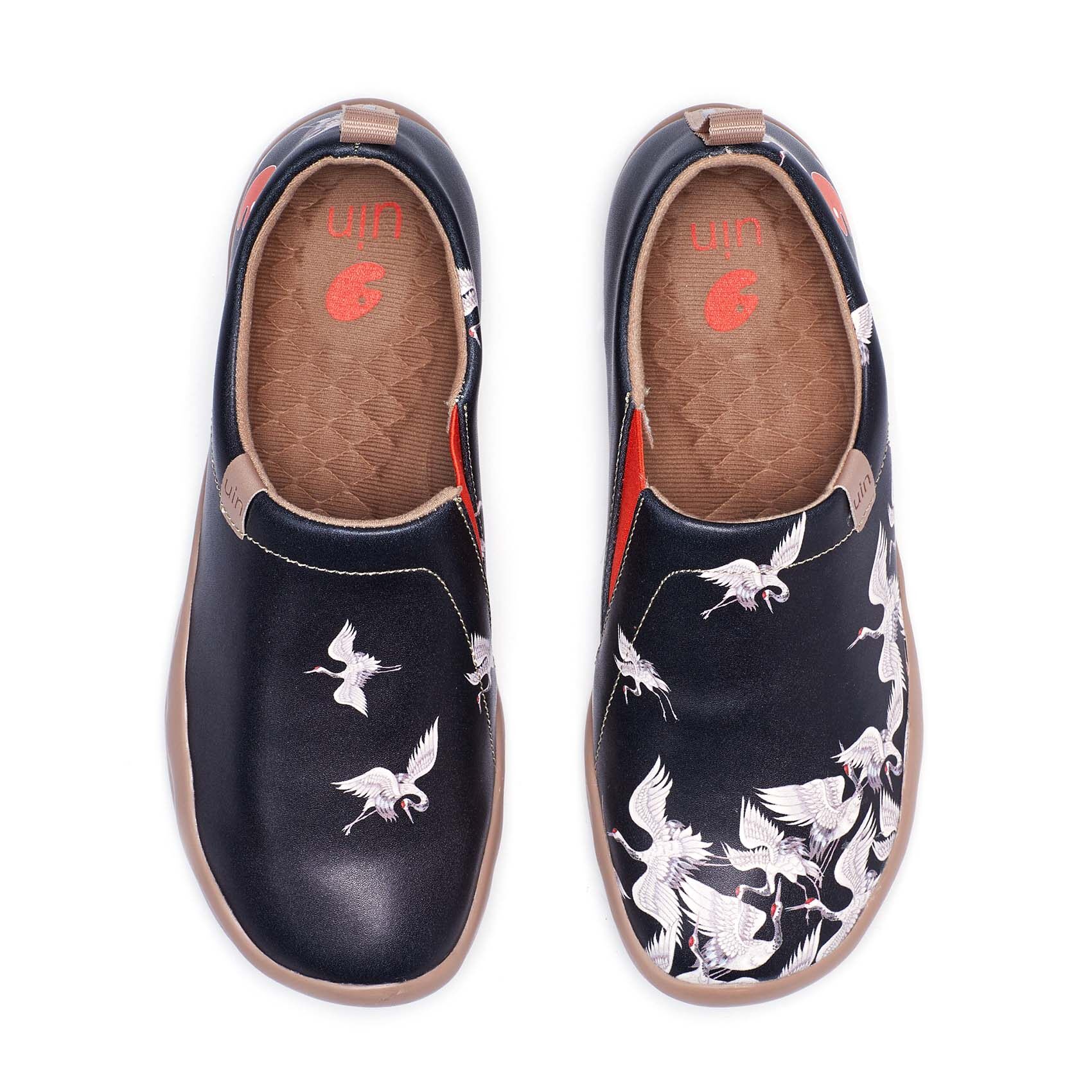 UIN Toledo I Women's Walking Travel Shoes PU Leather Loafers Lightweight Slip On Arch Support Flat Shoes ราคา 3,638 บาท*ส่งฟรี