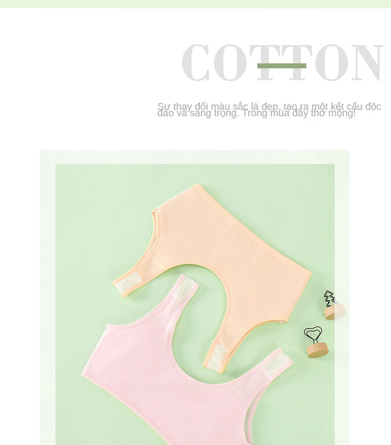 Áo lót nữ học sinh cấp 1 cấp 2 nữ sinh đồ lót lớn 8-12 nữ sinh tiểu học học sinh trung học cơ sở nữ sinh áo ngực cotton tinh khiết