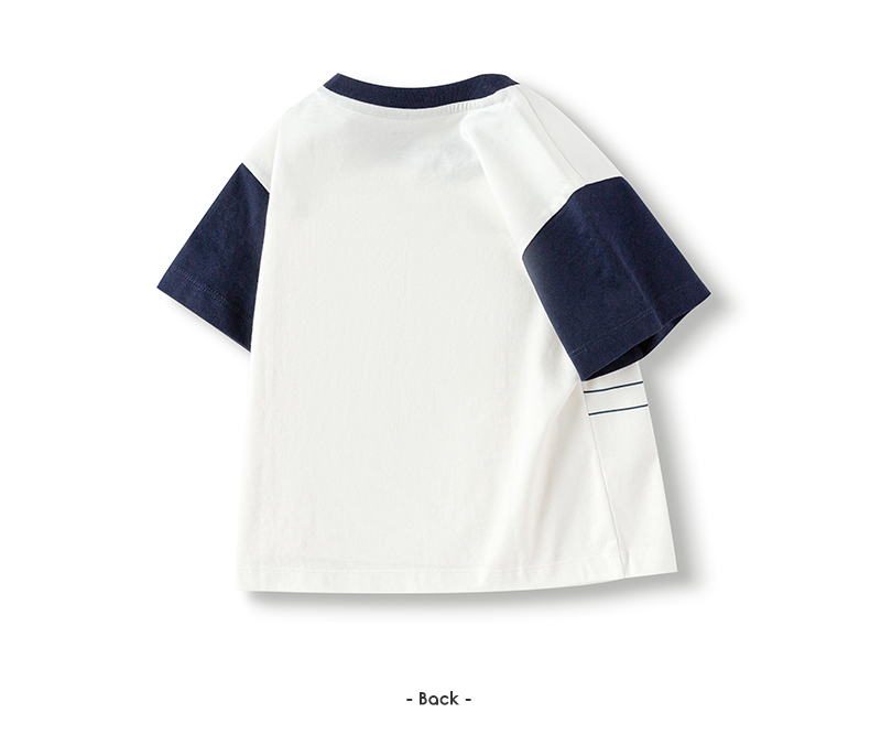 balabala Children Short Sleeve T-Shirt Cotton Inner Wear Boy Baby Summer Casual Top Trendy · v2