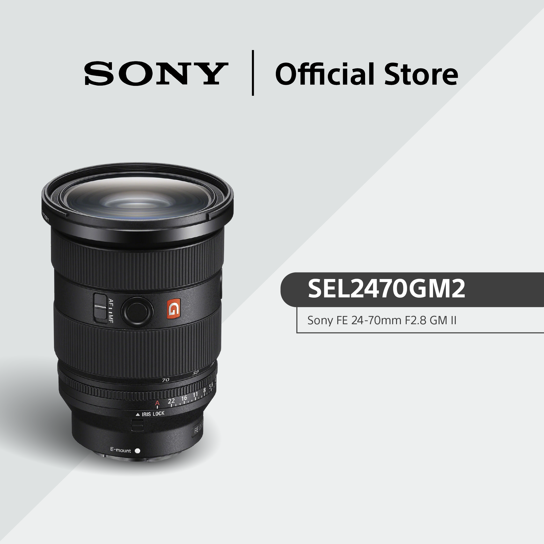 Sony FE 24-70mm F2.8 GM II | G Master Series | Premium Standard Zoom Lens | SEL2470GM2 Harga 9,499 Ringgit*Penghantaran Percuma