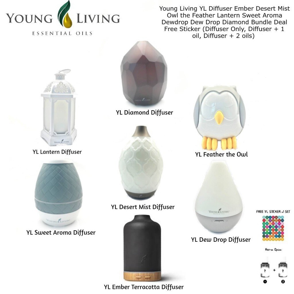 NEW Young Living YL Ultrasonic Diffuser Desert Mist Owl the