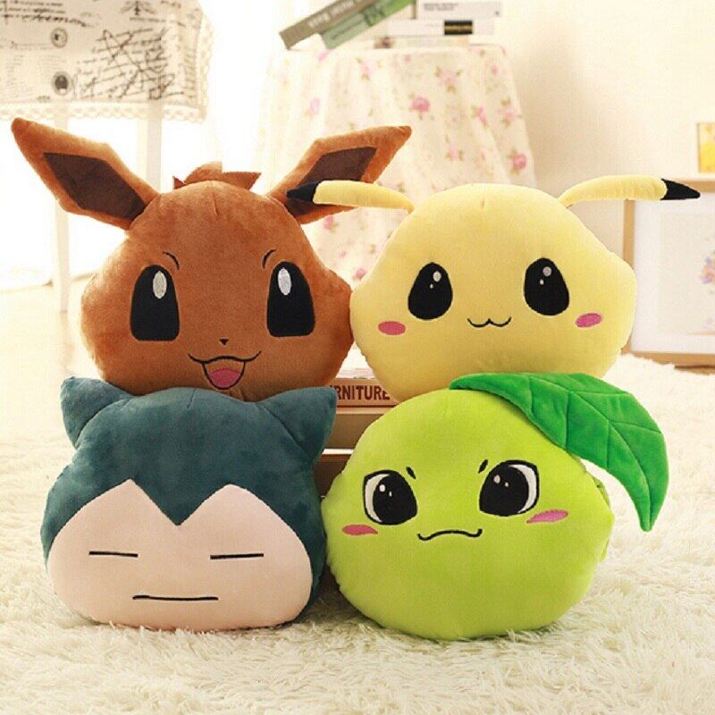 32cm Anime Pokemon Ditto Transform Snorlax Inside-Out Cushion Toys Pillow  Doll Collectible Bedroom Decoration Ornament