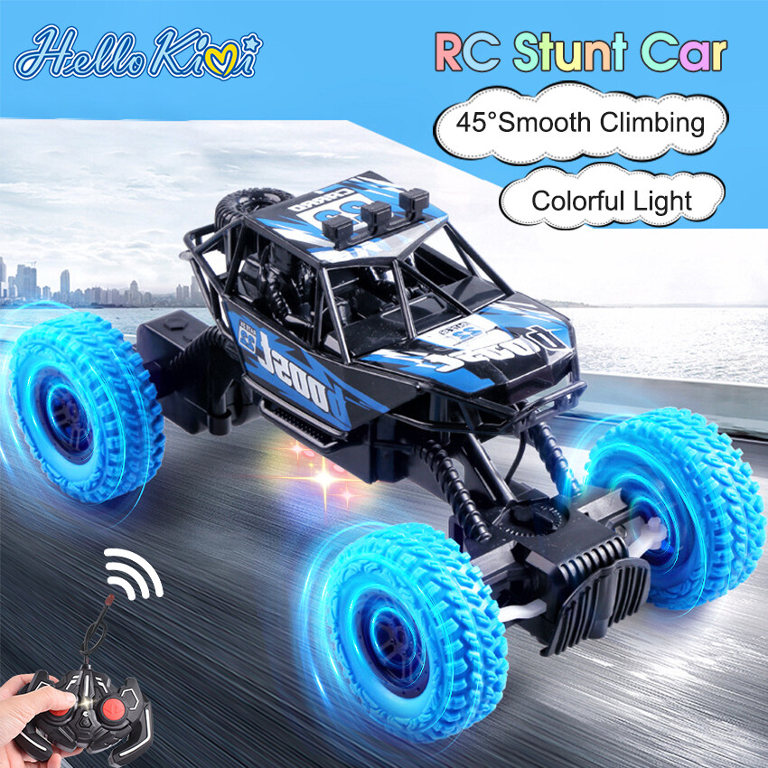 HelloKimi RC Vehicles 4WD Remote Control Car RC Stunt Car Rock Crawler Toy