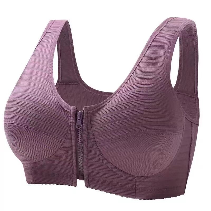 Large Bra front zipper bras Plus Size Bralette wireless thin Bras Lingerie  Mother Gifts Elderly Lingerie bottom Underwear