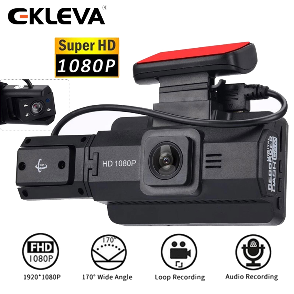 EKLEVA Car DVR Camera 3 inch HD 1080P Dash Cam 170° Wide Angle Night Vision Car Camera Way Loop Recording Video Recorders With G-Sensor Giá 720,752 Đồng*Miễn phí vận chuyển