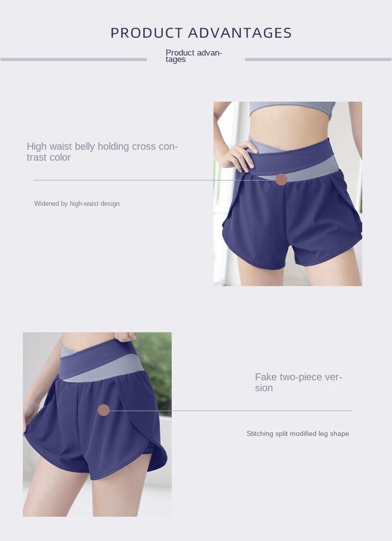 Dámské joggingové běžecké šortky Fiess prodyšné rychleschnoucí_voghion.com