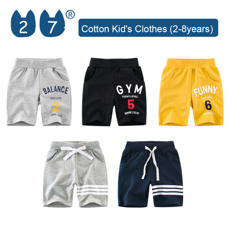 27Kids Store Child's Shorts Sweatpants Baby Boys Girls (1Y-8Y) 2023 for kids boys Summer ราคา 206 บาท*ส่งฟรี
