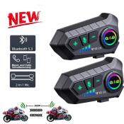 Y10 Bluetooth Motorcycle Helmet Intercom Headset - Waterproof, Hands-Free