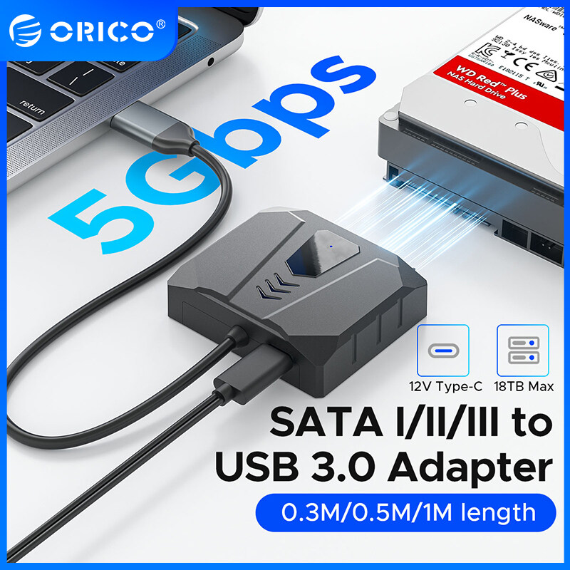 Bộ Chuyển Đổi USB C Sang IDE ORICO SATA/IDE Sang USB 3.0 Hỗ Trợ CD ROM, Bộ Chuyển Đổi SATA Bộ Chuyển