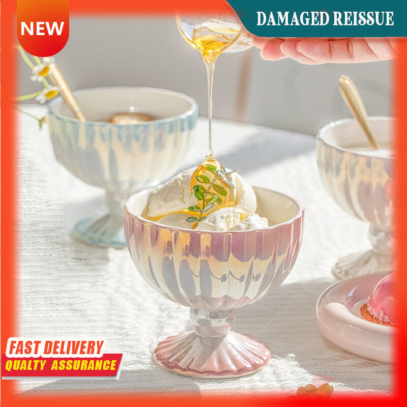 Gambar Pearl Tall Yogurt Bowl Dessert Bowl Ice Cream Bowl Bird s Nest Bowl Fruit Bowl Salad Bowl