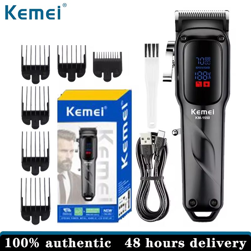 Kemei Professional Male Barber Hair Clipper Adjustable Charging Hair Clipper Electric Hair Clipper Wireless ราคา 667 บาท*ส่งฟรี