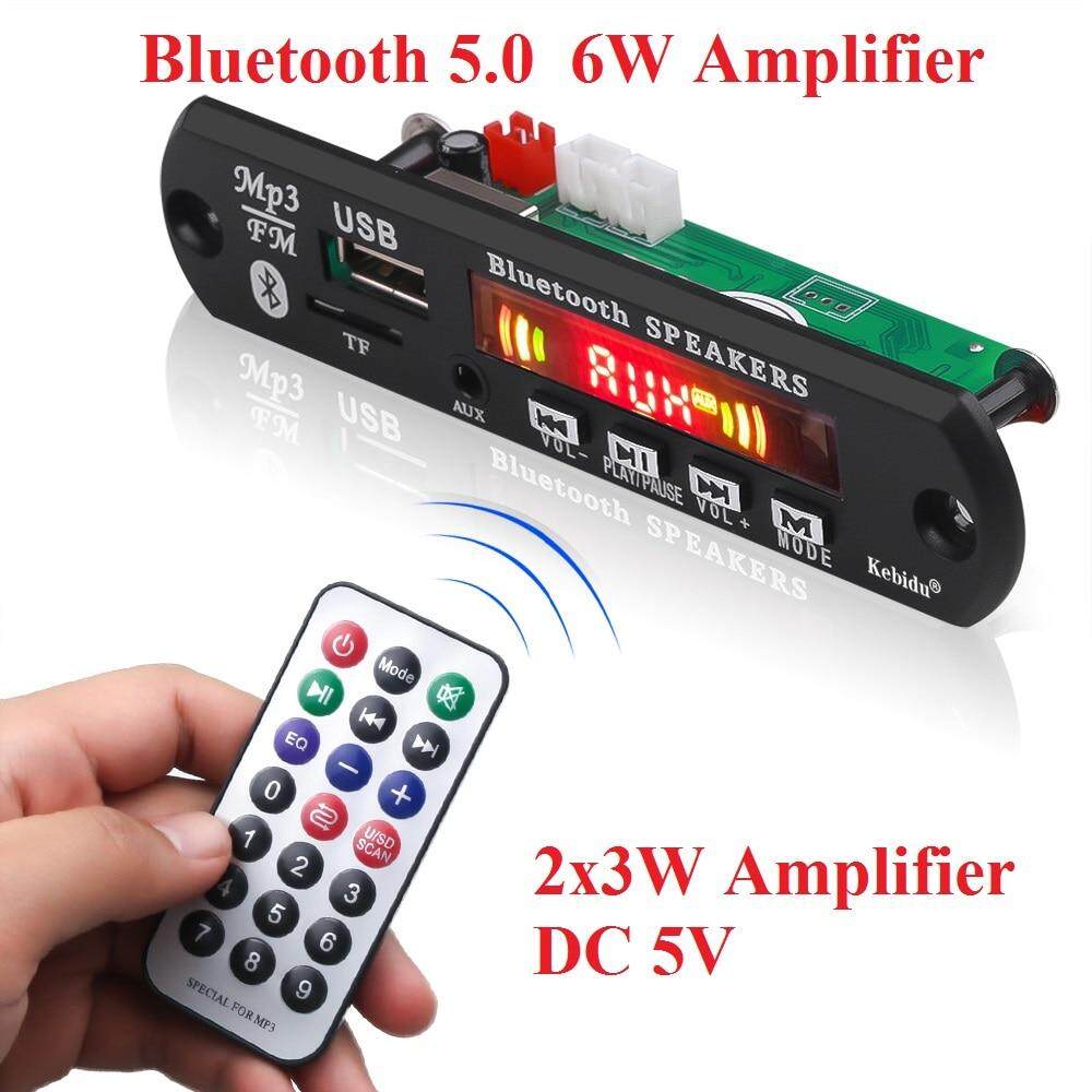 Bluetooth 5.0 MP3 Decoder Board DC 5V Audio MP3 Player Module LCD Screen  Handsfree Mic Record USB/FM/TF/AUX Audio Module 2x3W Amplifier Speaker  Support MP3 WAV WMA With Remote Controller | Lazada PH