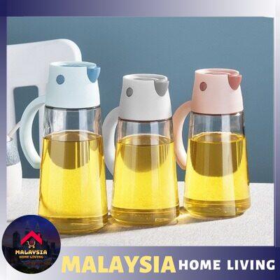 Gambar Leak Proof Glass Bottle Oil Vinegar Seasoning Storage Dispenser Kitchen Pourer Kitchenware Cooking