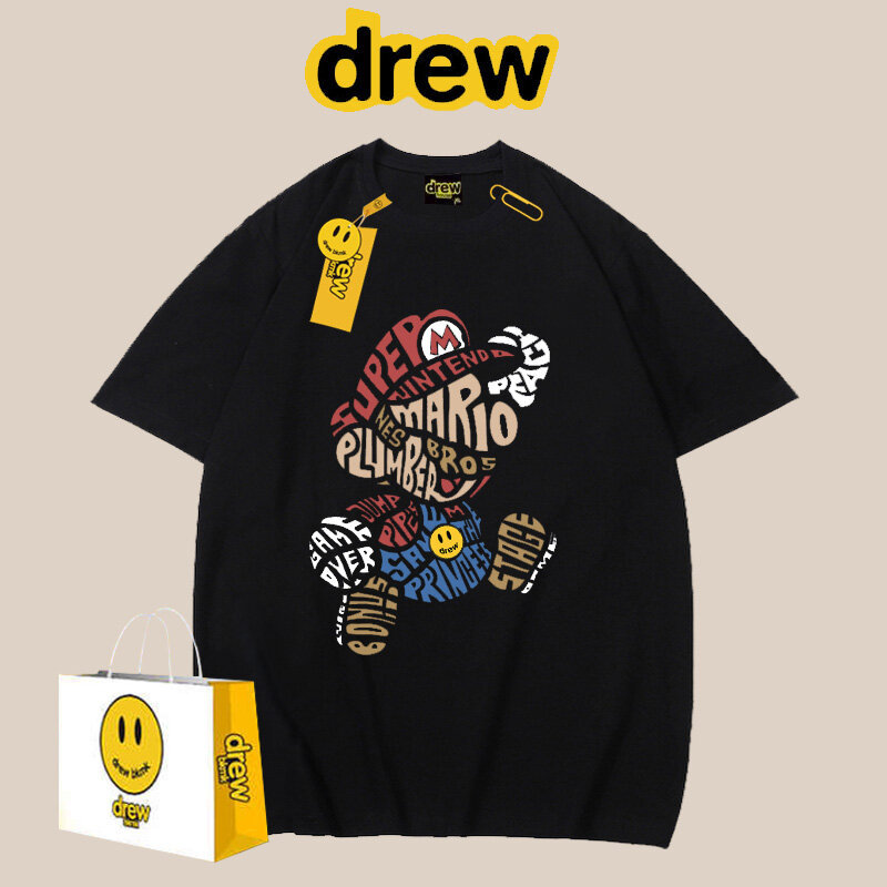 Drew House T-Shirt - Justin Bieber Inspired Loose Fit Unisex Drew House T-Shirt - Justin Bieber Inspired Loose Fit Unisex