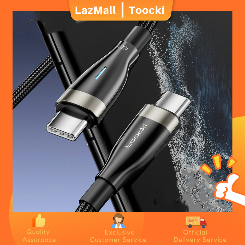 Toocki cáp usb c sang usb type c dây sạc nhanh pd 100w cho macbook samsung xiaomi vivo cáp usb c type-c