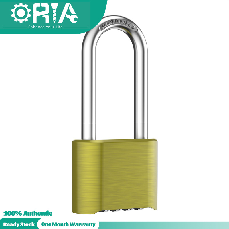 Oria ổ khóa kết hợp hạng nặng khóa mã 4 chữ số ngoài trời khóa cửa có thể đặt lại chắc chắn an toàn cho nhà kho, cổng, tủ khóa, móc treo trong nhà và ngoài trời