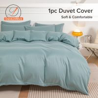 Dansunreve Plain Duvet Cover White Hotel Quality Soft Quilt Cover Comforter Cover Washable Single Queen King