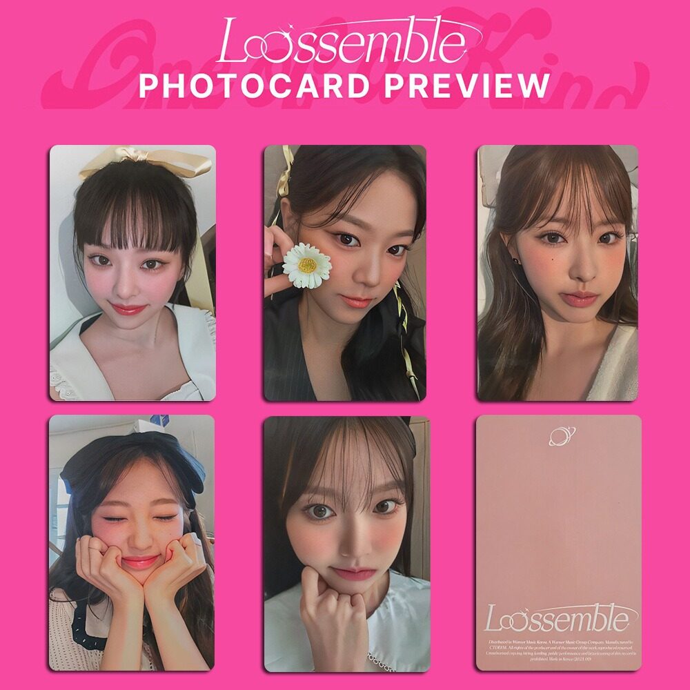 Album loossemble một trong những loại photocard loona lắp ráp hyunjin ViVi gowon hyeju yeojin thẻ ản