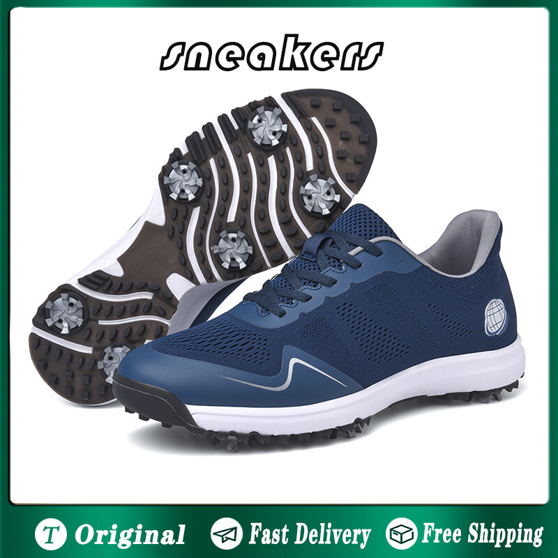 Giày chơi gôn cho nam và nữ giày chơi gôn đế chuyên nghiệp giày chơi gôn đế đinh cho nam giày chơi gôn nam lưới chống trượt thoáng khí chống thấm nước