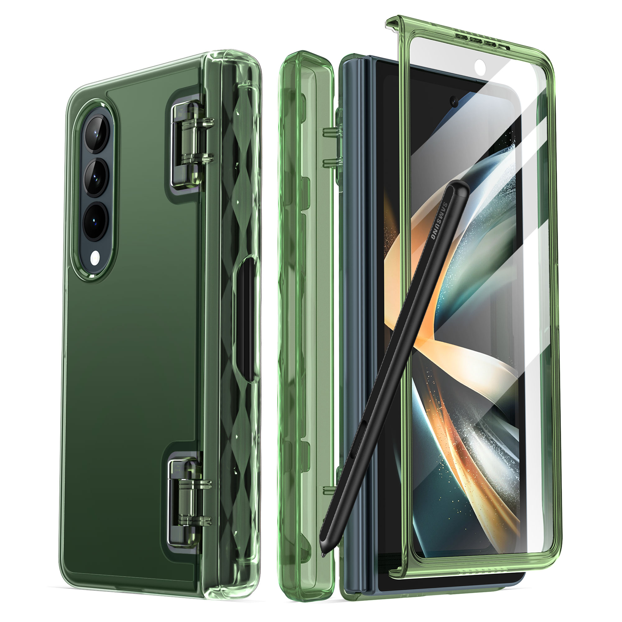 I-blason ốp cosmo series cho samsung galaxy z fold 4 ốp có ngăn đựng bút 5g , ốp chống sốc bảo vệ mỏng thời trang tích hợp bảo vệ màn hình