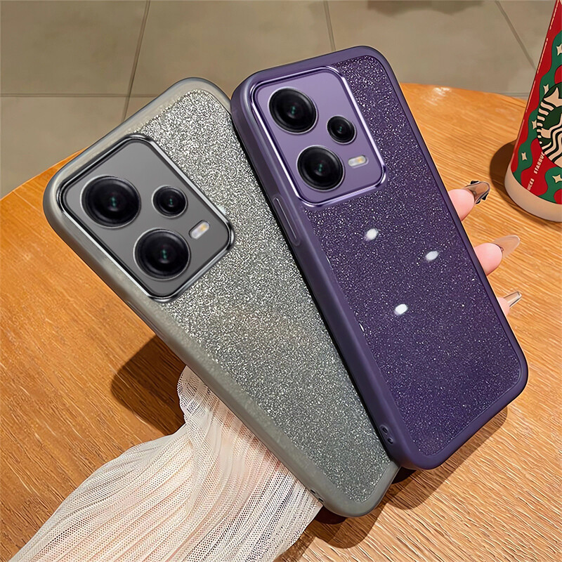 Vỏ điện thoại cho Xiaomi Redmi Note 12 trường hợp lưu ý 12 5g 12pro 12 Pro + cộng với 5g Lưu ý 11 11S 11pro vỏ Redmi 13C trường hợp mềm lá lấp lánh sáng vỏ bao gồm tất cả ống kính Ốp điện thoại chống sốc bảo vệ vỏ điện thoại
