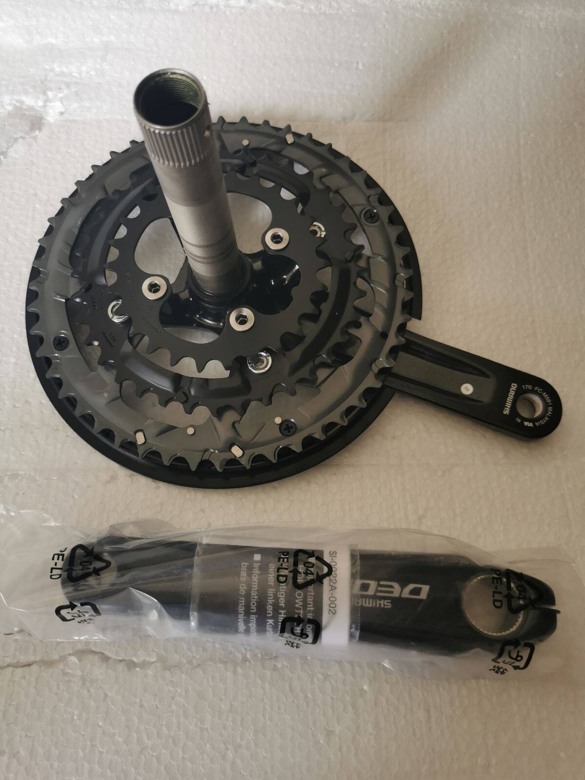 Shimano DEORE Fc M591 44-32-22T m590 T6010 Crankstel 48-36-26T Wheel 9 10 S  27 30 Speed Tandwiel m610 42-32-24T 170mm Crank mtb Bike | Lazada PH