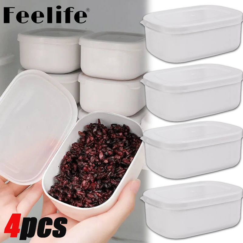Feelife 280ml thực phẩm lưu trữ container hộp lưu trữ thức ăn tủ lạnh gạo thực phẩm trái cây giữ tươi hộp