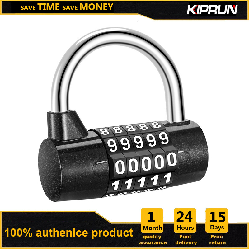 [Hàng Có Sẵn] Khóa Kết Hợp KIPRUN, Khóa Phòng Tập Thể Dục, Ổ Khóa Kết Hợp 5 Chữ Số, Ổ Khóa An Toàn, Khóa An Toàn, Khóa Hành Lý Du Lịch Cho Hộp Dụng Cụ, Tủ Quần Áo, Tủ Khóa Phòng Tập Thể Dục, Xe Đạp, Hành Lý, Tủ, Ngoài Trời