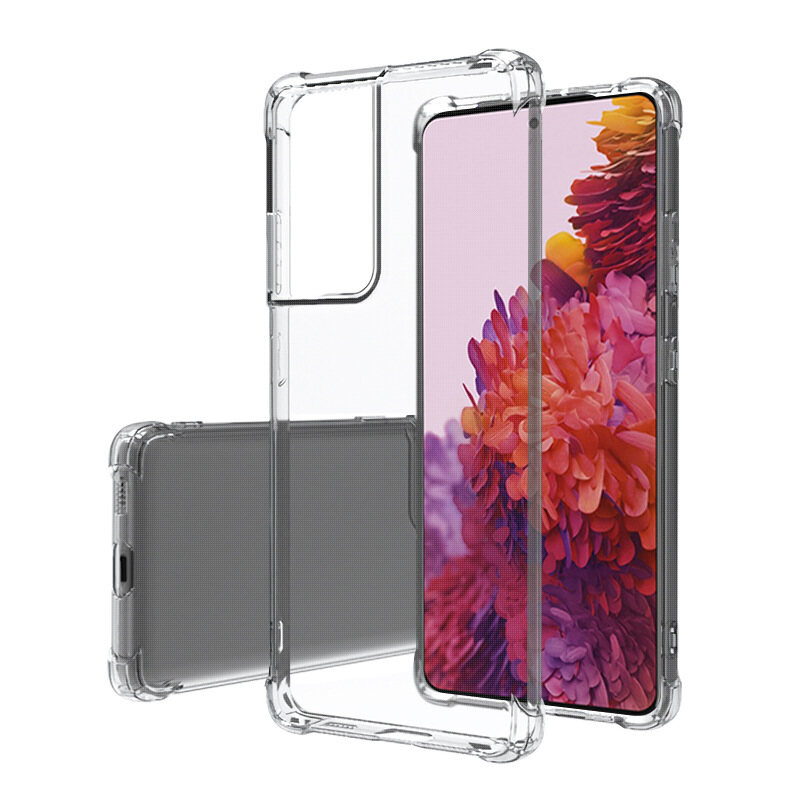 Soft Jelly Case for Samsung Galaxy S21 Ultra S21+ S21Plus Clear Transparent Cover Samsung Galaxy S21 FE Shockproof Shell Skin