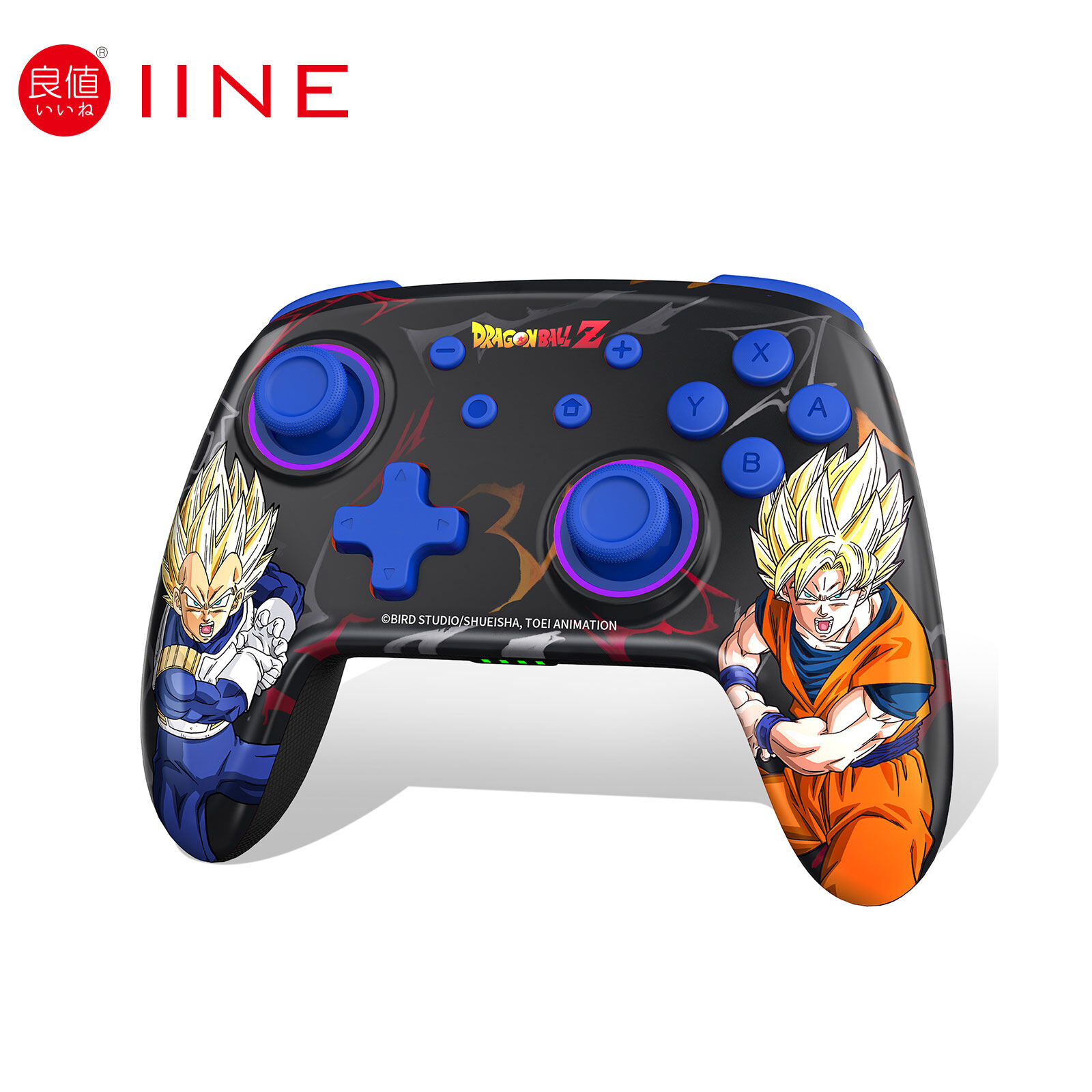 Iine pro điều khiển thức dậy đèn rgb hỗ trợ nfc macro cài đặt tương thích bộ chuyển đổi nintendo hơi nước
