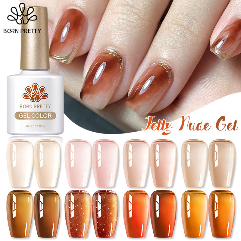  Sinh Ra Khá 10Ml Thạch Khỏa Thân Mùa Thu Gel sơn móng tay nghệ thuật Nâu Caramel Cà Phê Ngâm Tắt Gel LED UV Varnish Bảo Hiểm Đầy Đủ Móng Tay Móng Tay Xây Dựng Gel 