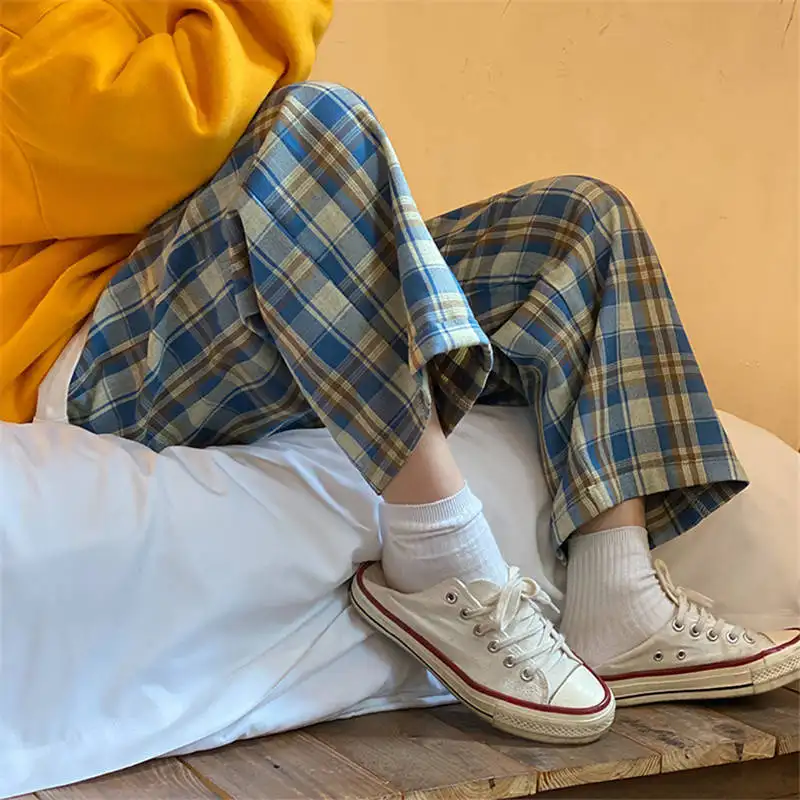 plaid square pants