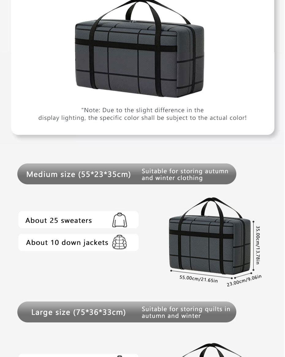 Waterproof Storage Bag For Clothes And Luggage Large Capacity_voghion.com